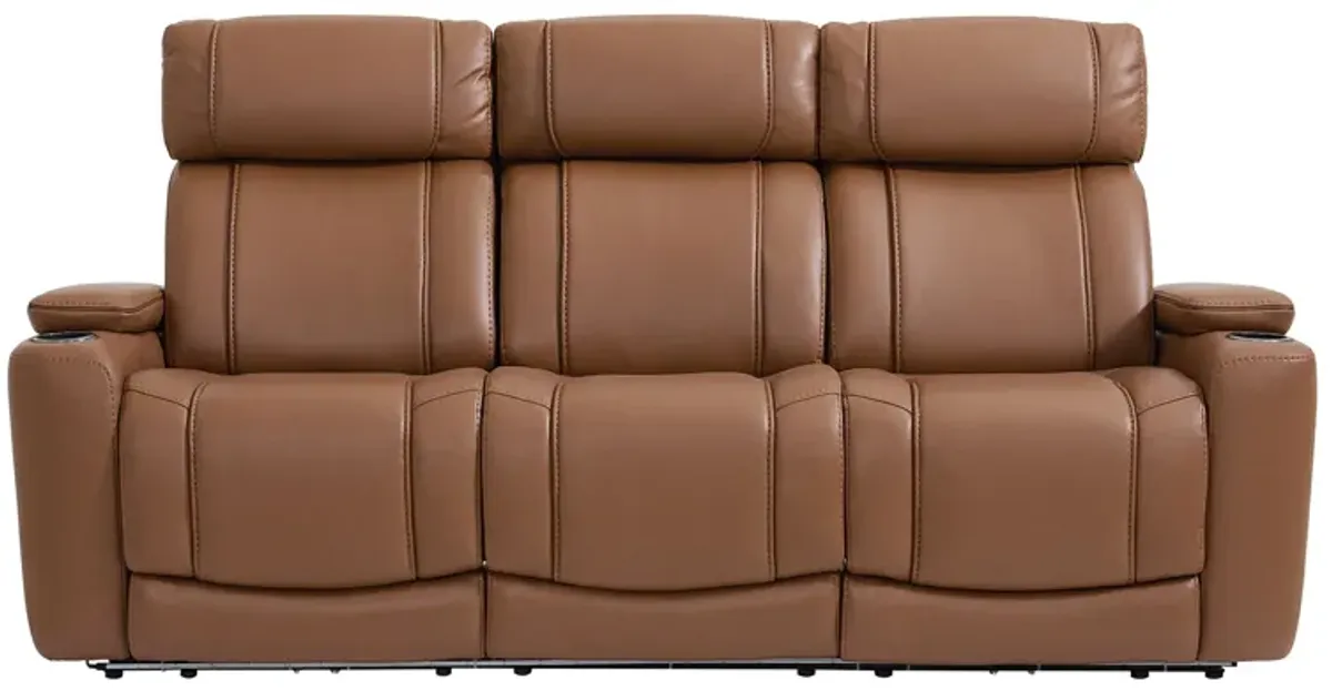 Volt Saddle Dual Power Reclining Sofa with Bluetooth Speaker