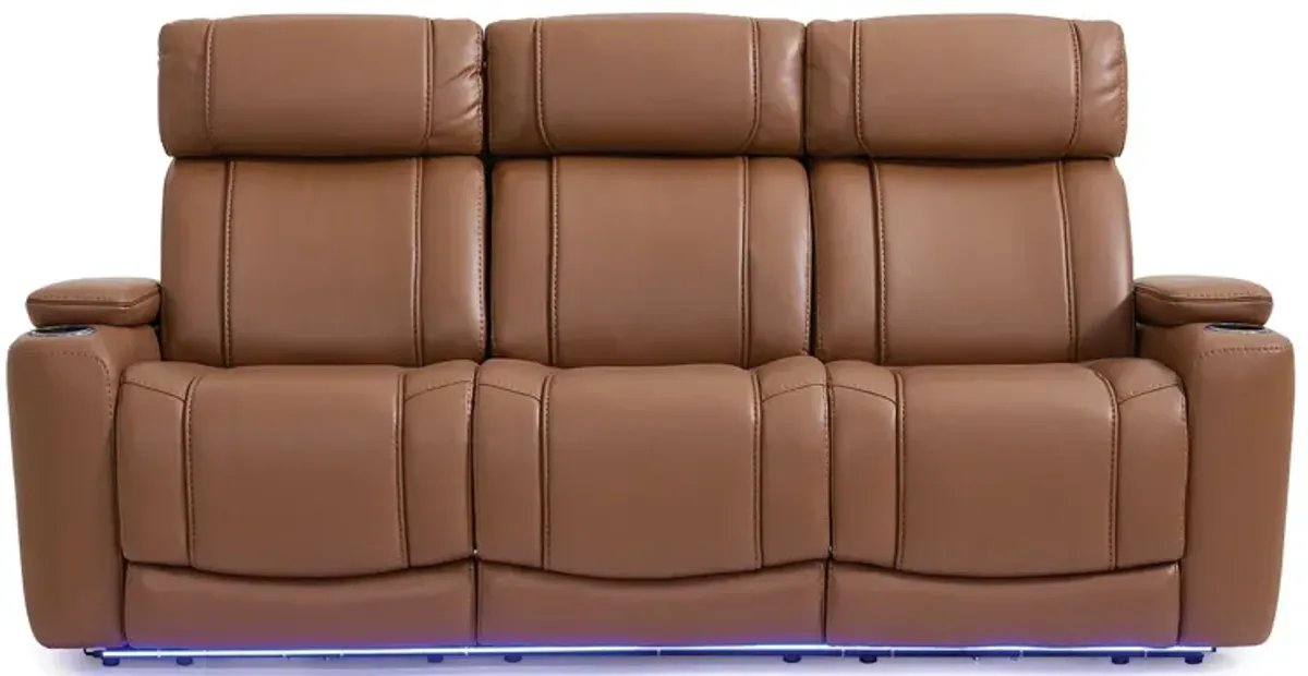 Volt Saddle Dual Power Reclining Sofa with Bluetooth Speaker