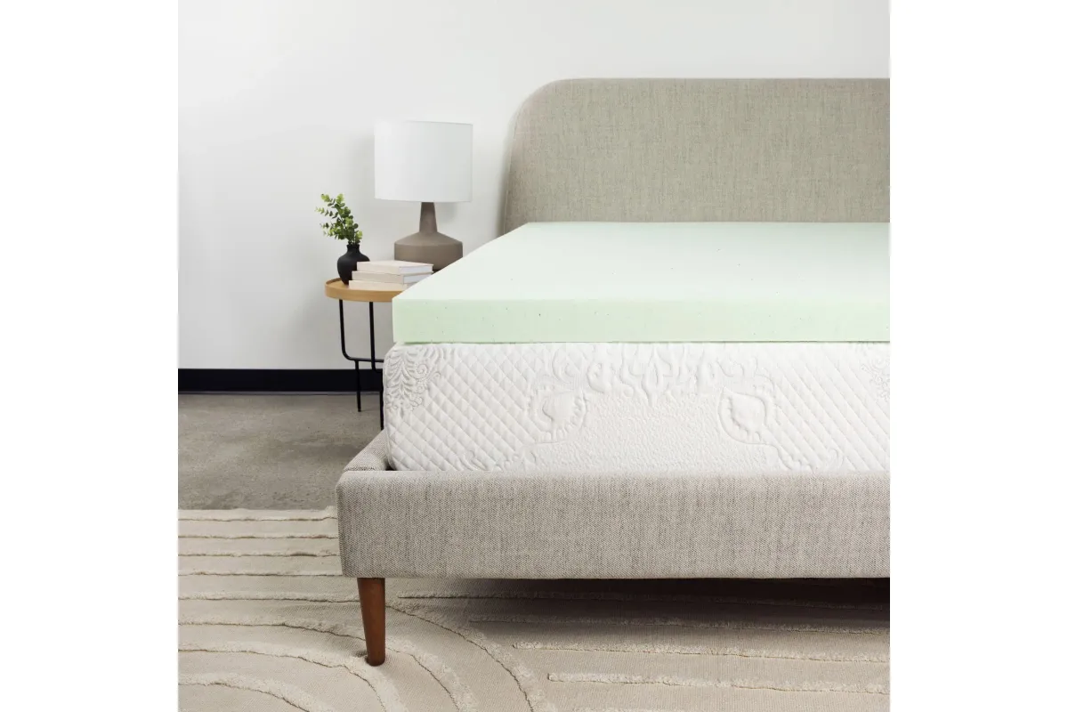 Bridgevine Home 3 inch Twin XL Size Cool Gel Memory Foam Mattress Topper