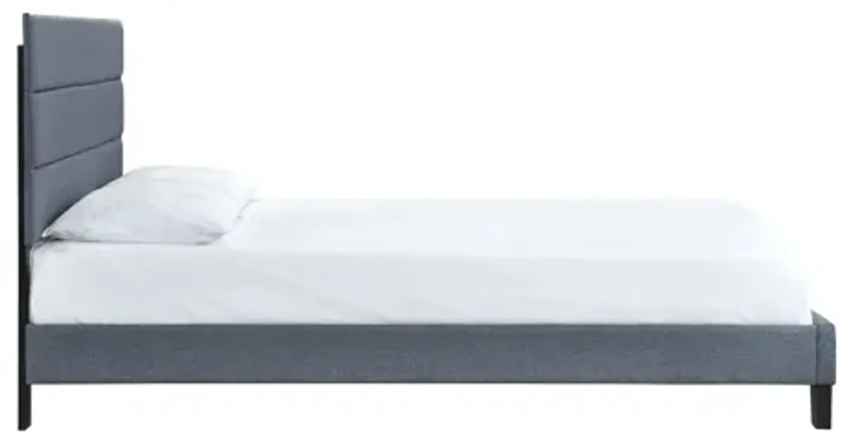 Rhea Dark Grey King Platform Bed