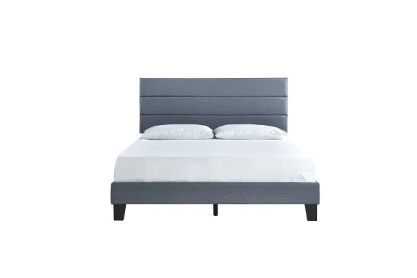 Rhea Dark Grey King Platform Bed