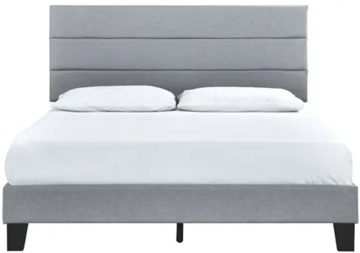 Rhea Grey King Platform Bed