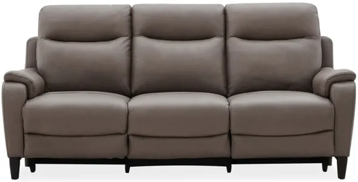 Marco Sable Dual Power Leather Reclining Sofa