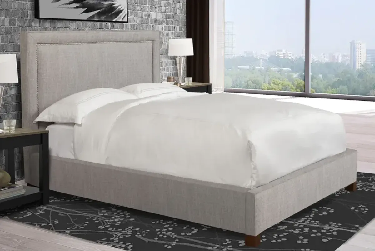 Olivia Queen Natural Upholstered Bed