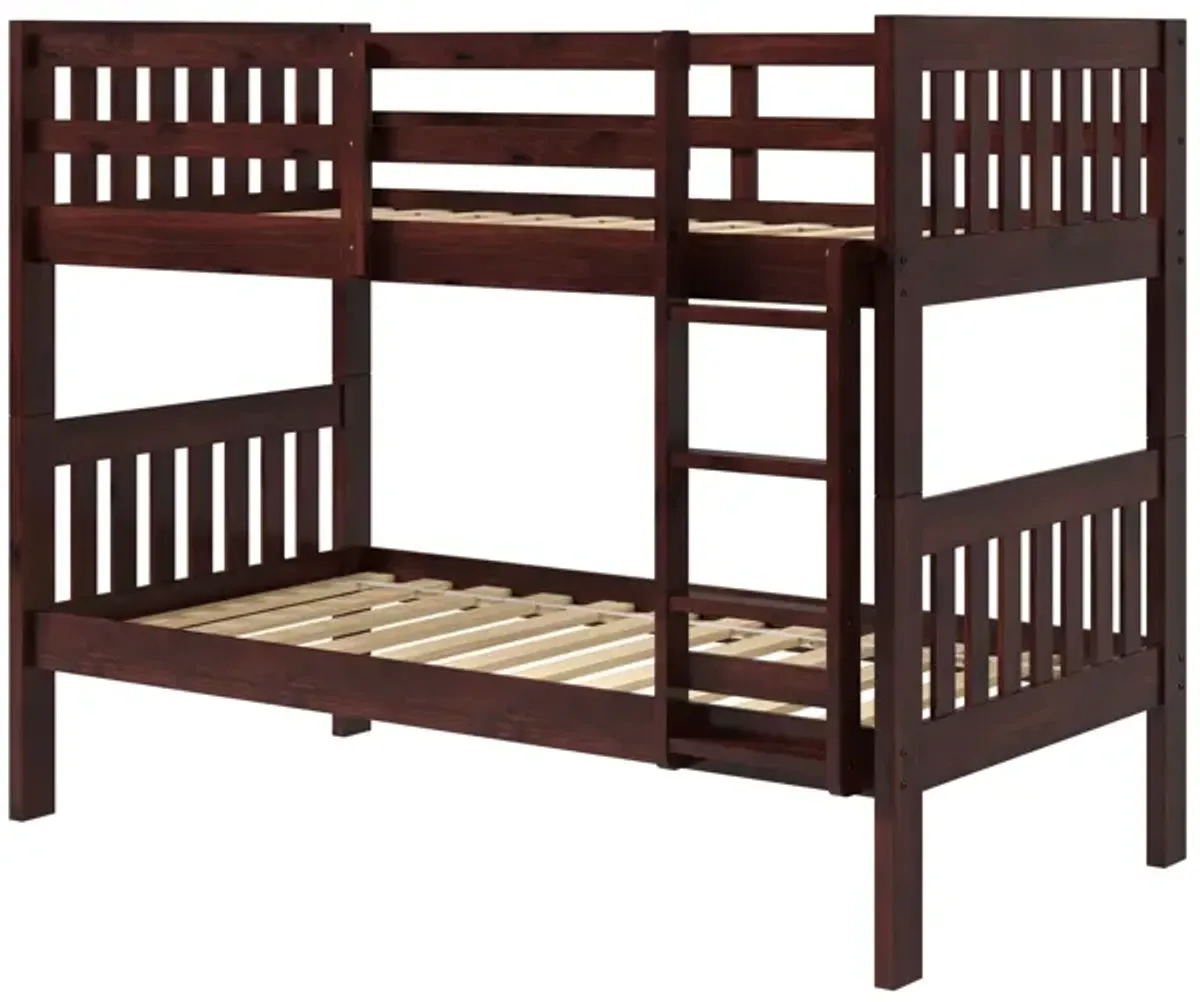 Palmer Brown Twin/Twin Bunk Bed