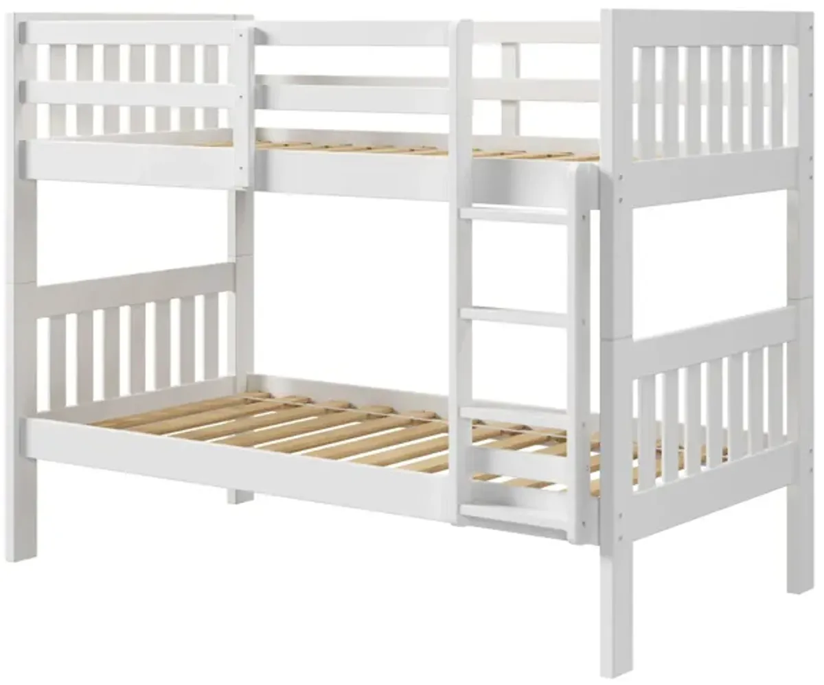 Palmer White Twin/Twin Bunk Bed
