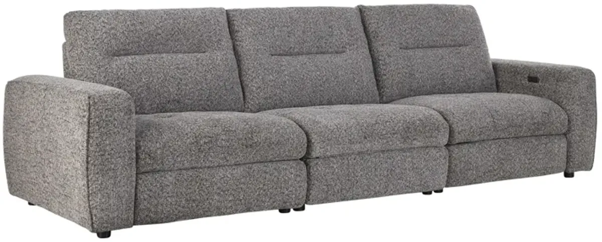 Polo Grey Power Reclining 3-Piece Sectional