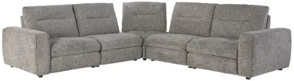 Polo Grey Power Reclining 5-Piece Sectional