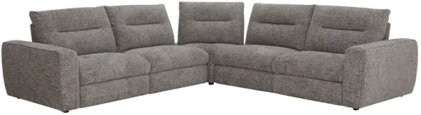 Polo Grey Power Reclining 5-Piece Sectional
