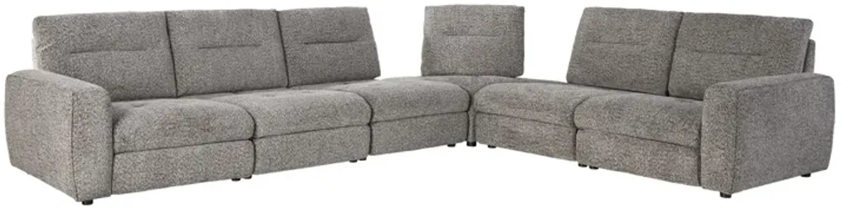 Polo Grey Power Reclining 6-Piece Sectional