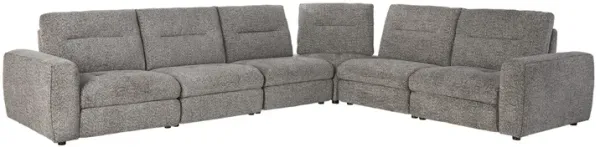 Polo Grey Power Reclining 6-Piece Sectional