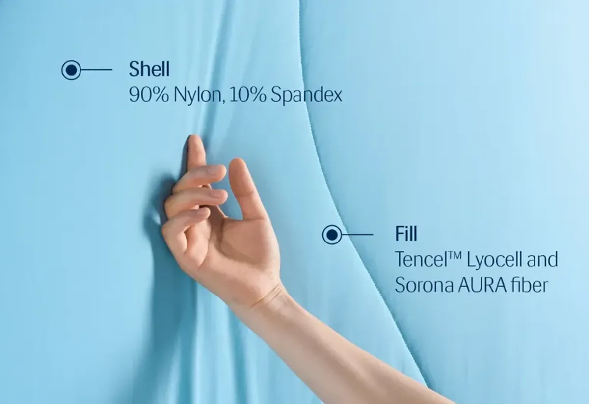 Rest Evercool® Aqua Blue Twin/Twin XL Cooling Comforter