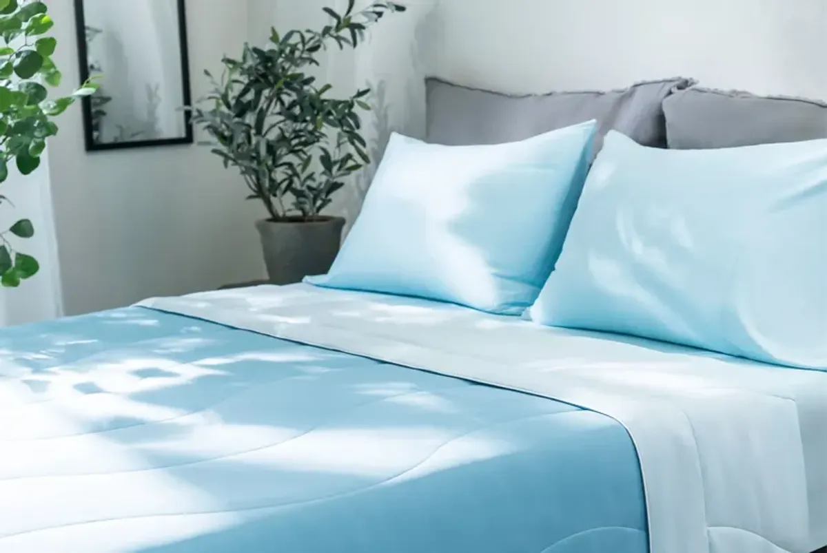 Rest Evercool®+ Aqua Blue King Cooling Sheet Set