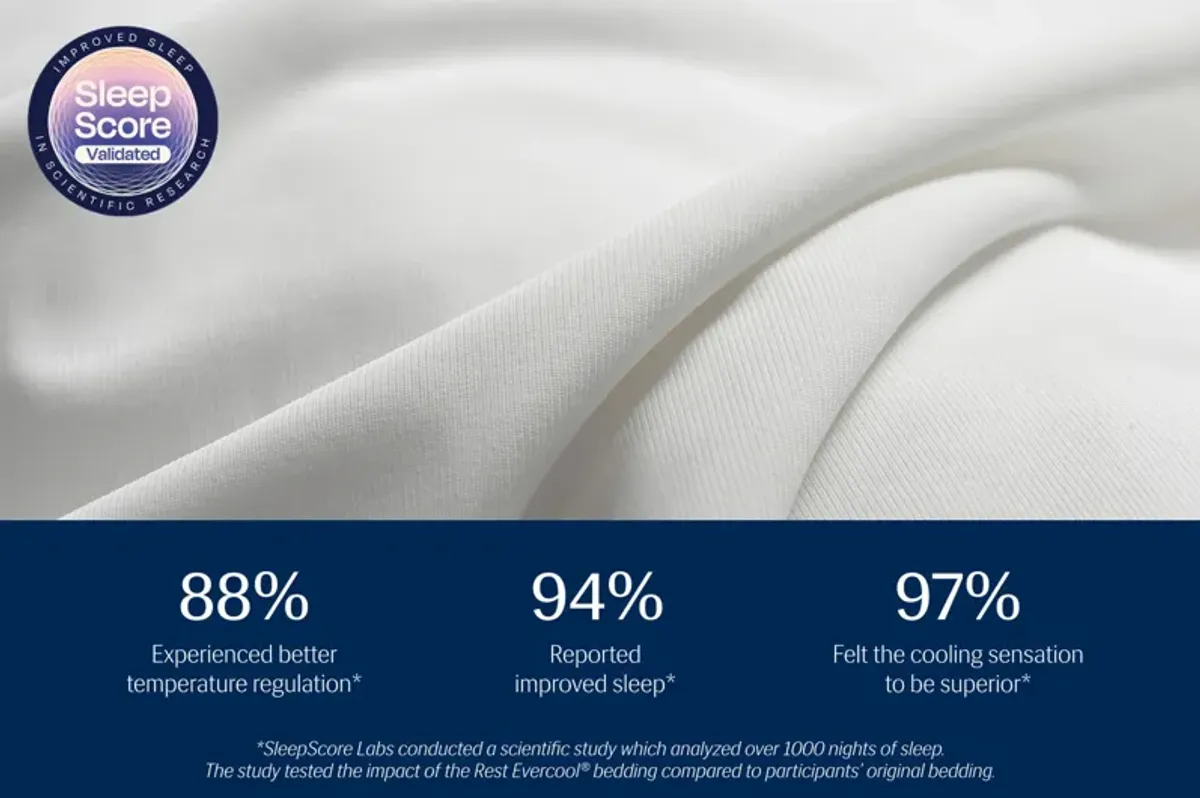 Rest Evercool®+ Arctic White Full Cooling Sheet Set