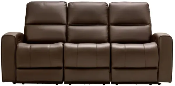 Rocco Brown Dual Power Reclining Sofa