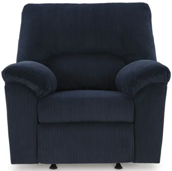 SimpleJoy Navy Rocker Recliner