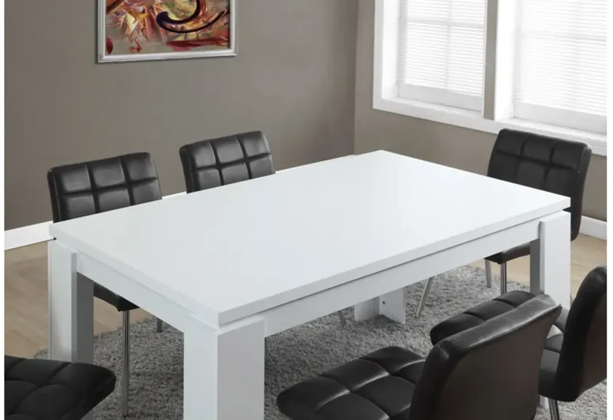 Monarch Specialties I 1056 - 60" White Dining Table