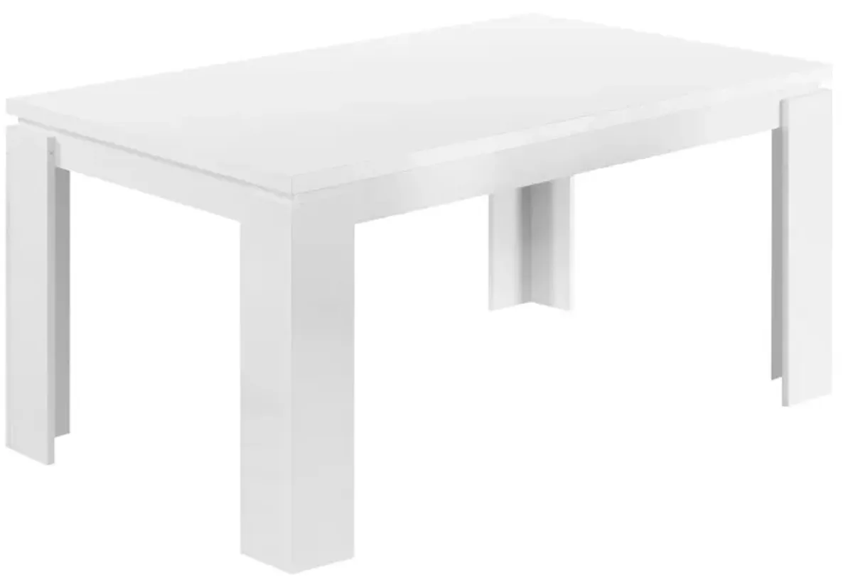 Monarch Specialties I 1056 - 60" White Dining Table