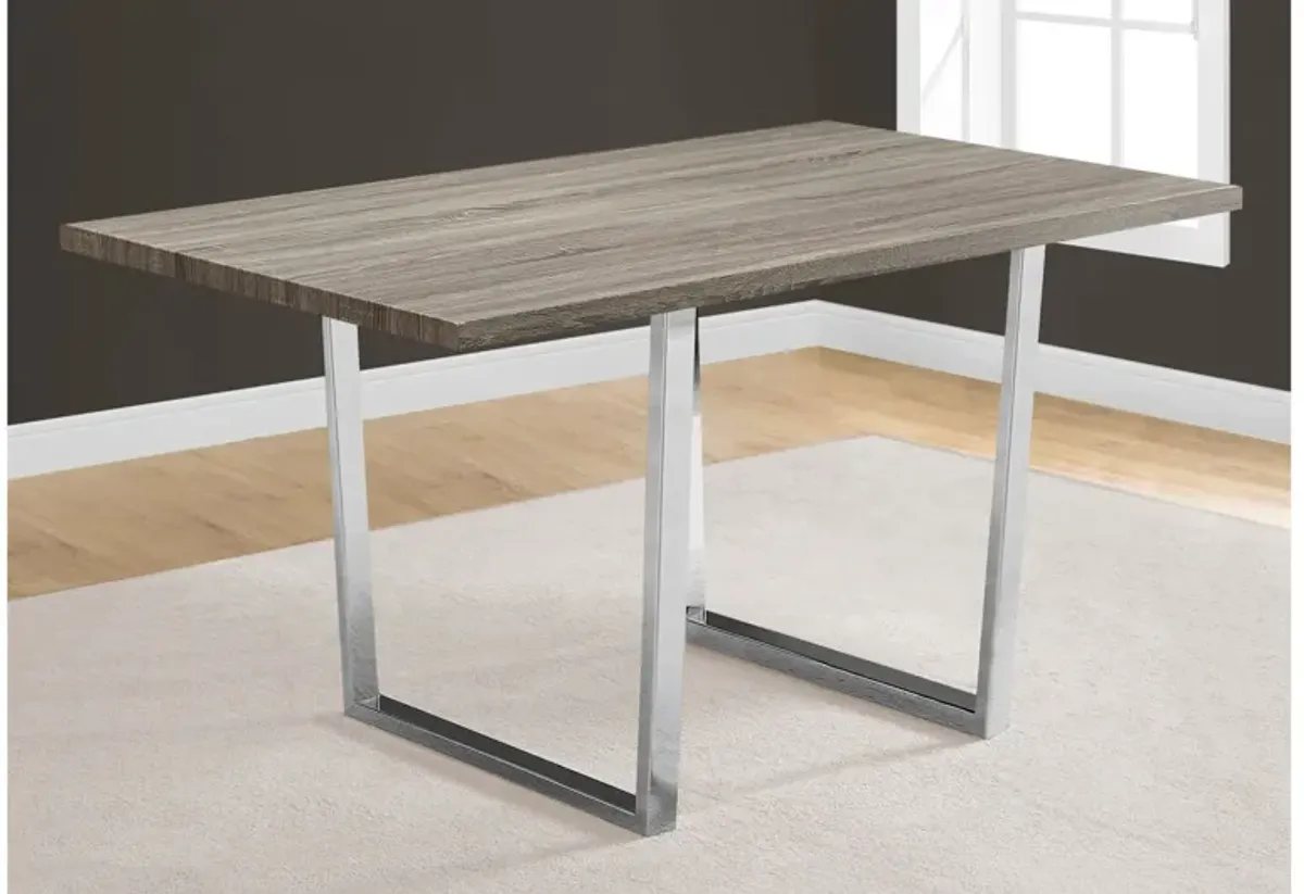 Monarch Specialties I 1121 - 60" Brown Dining Table