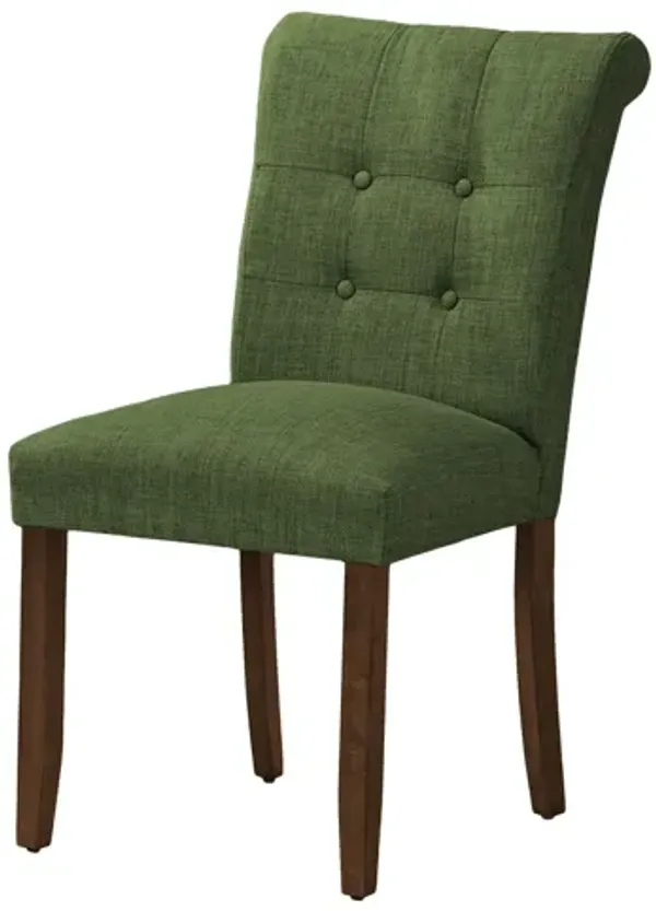 Monarch Specialties I 1219 - 38" Green Upholstered Dining Chair (Set of Two)