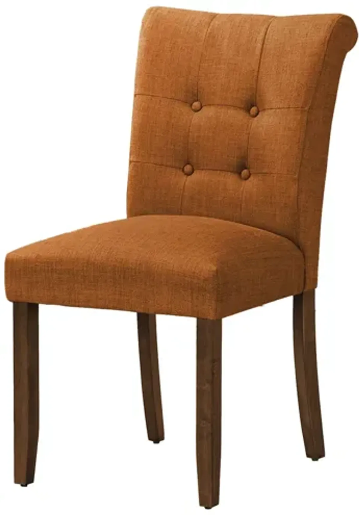 Monarch Specialties I 1221 - 38" Orange Upholstered Dining Chair (Set of Two)