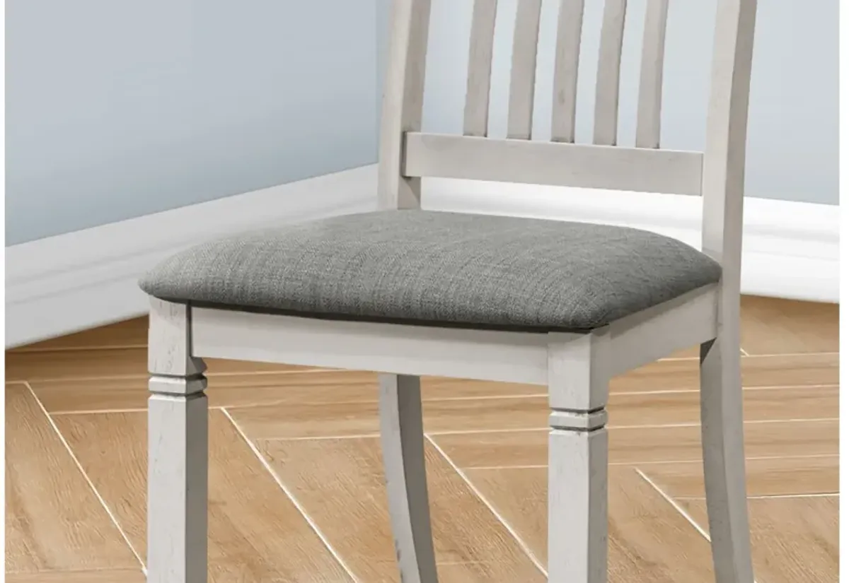 Monarch Specialties I 1256 - 38" Grey Dining Chair (Set of Two)