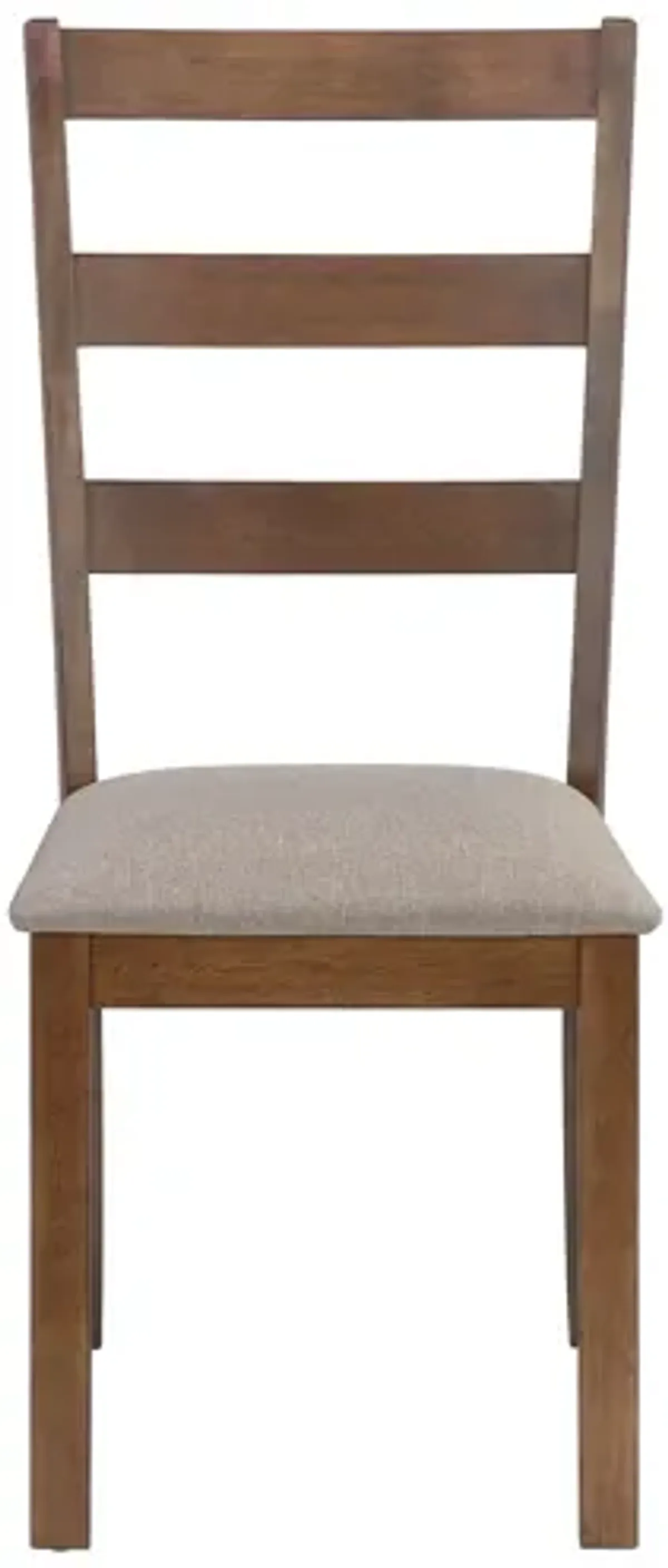 Monarch Specialties I 1313 - Walnut Upholstered Dining Chair (Set of Two)