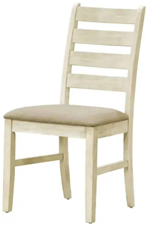 Monarch Specialties I 1336 - 38" Beige Linen Dining Chair (Set of Two)