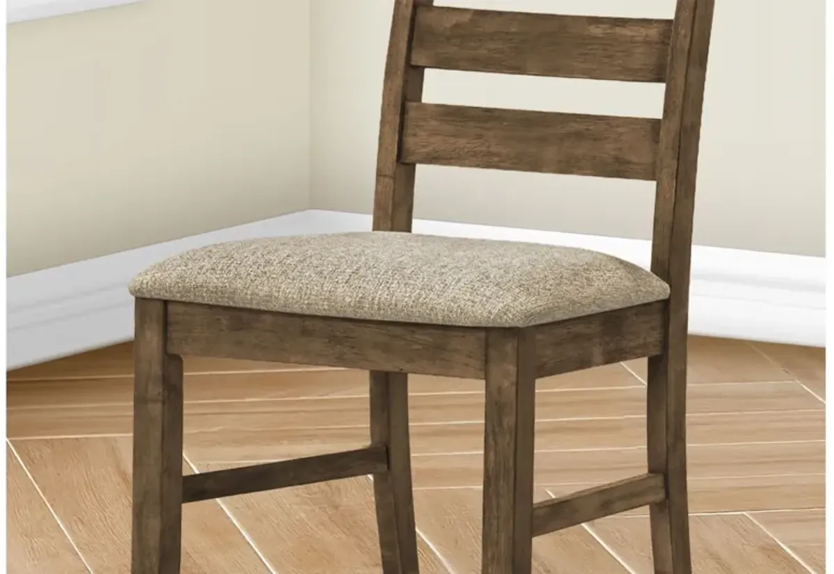 Monarch Specialties I 1342 - 38" Brown Dining Chair (Set of Two)