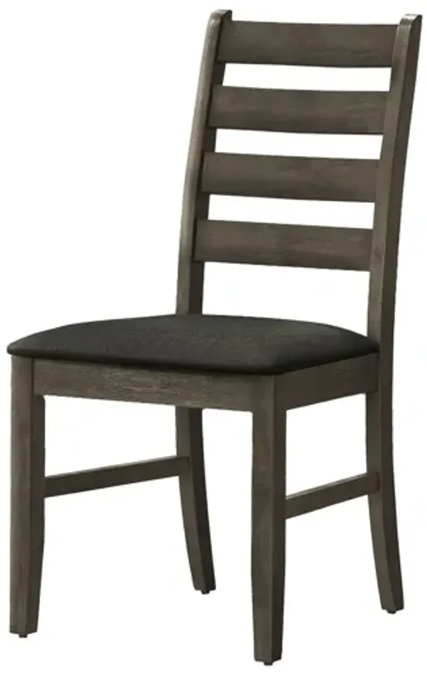 Monarch Specialties I 1347 - 38" Grey Dining Chair (Set of Two)
