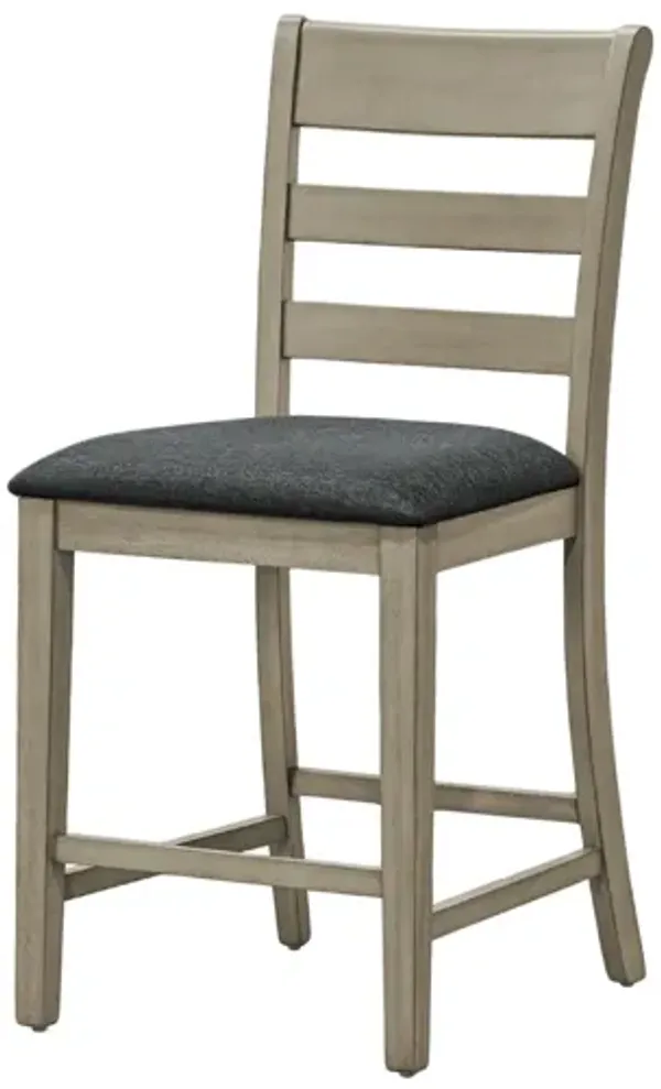 Monarch Specialties I 1382 - 44" Antique Grey Counter Chair (Set of Two)