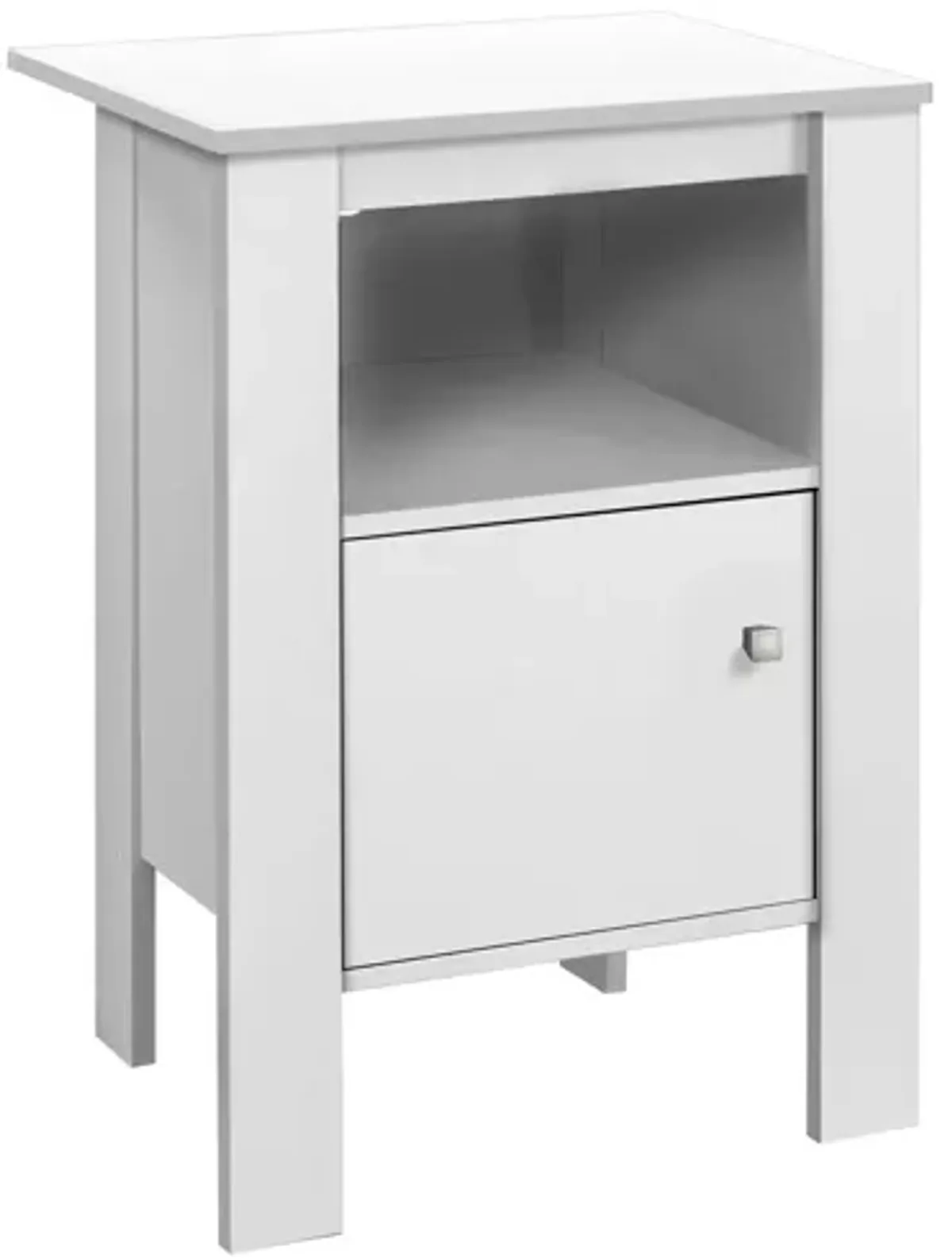 Monarch Specialties I 2137 - White Nightstand