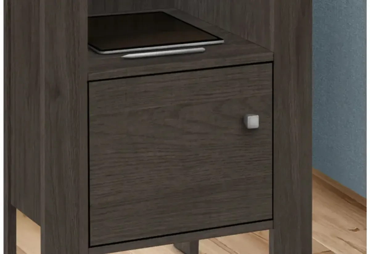 Monarch Specialties I 2145 - Brown Oak Nightstand