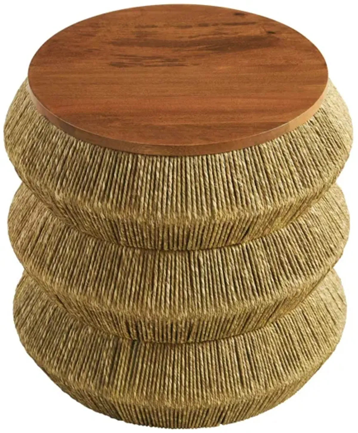 Maris Seagrass and Wood End Table by Modway