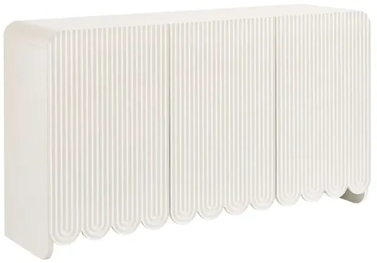 Dahlia Fluted and Scalloped Sideboard Storage Cabinet by Modway