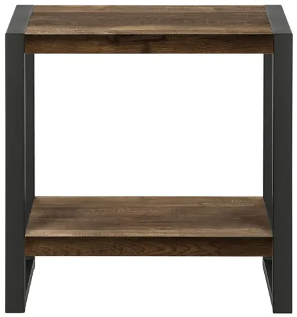 Monarch Specialties I 2852 - Brown Two-Tier Side Table