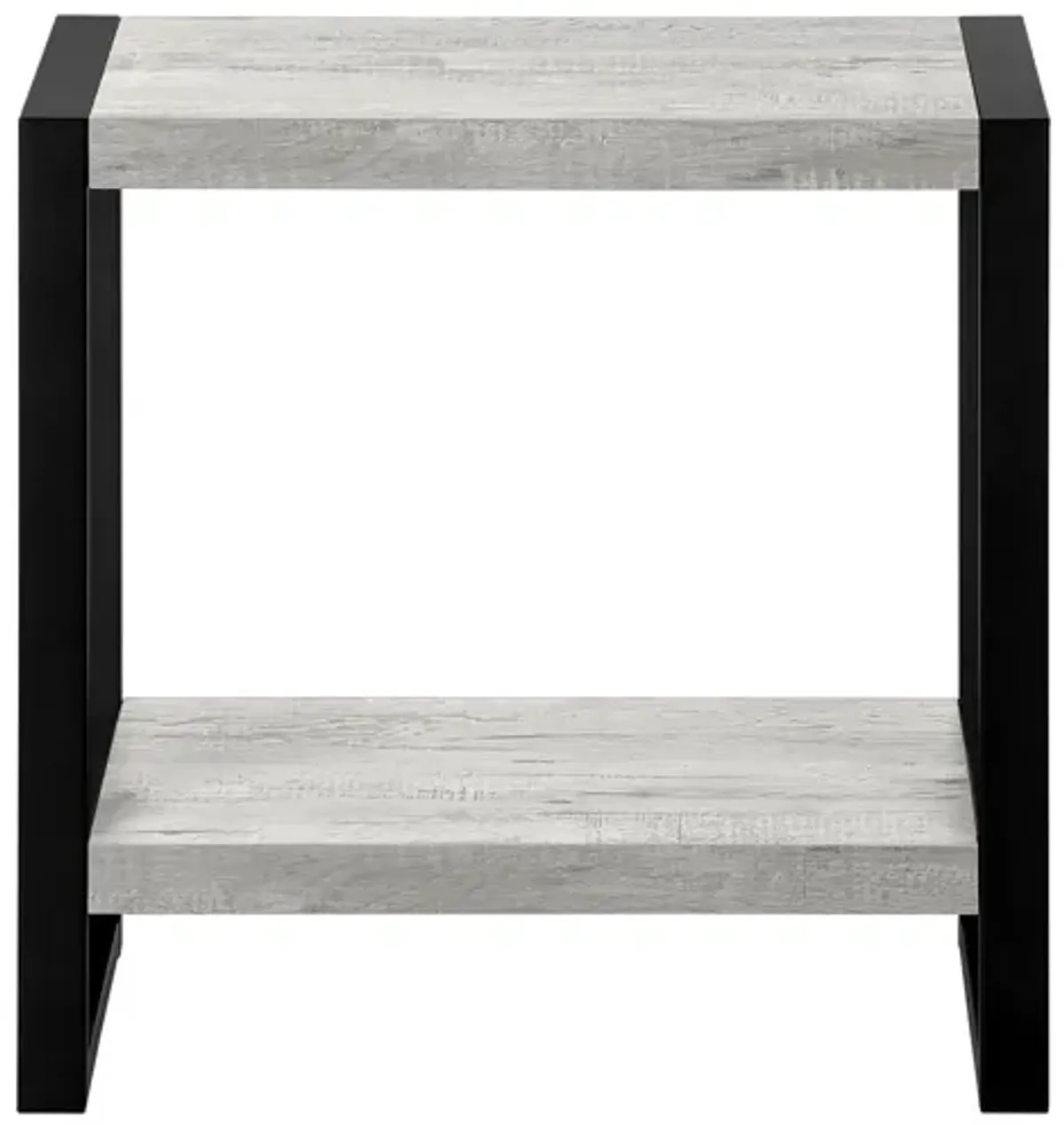 Monarch Specialties I 2857 - Grey Two-Tier Side Table