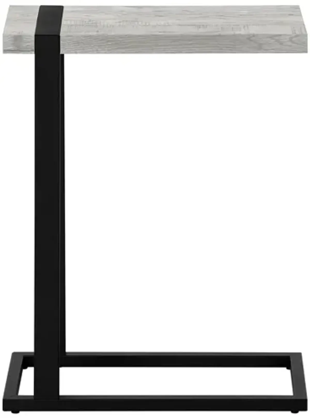 Monarch Specialties I 2858 - Grey C-Shaped Table