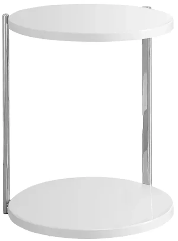 Monarch Specialties I 3056 - White Round Table