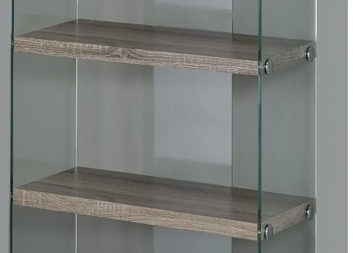 Monarch Specialties I 3060 - Glass Bookcase