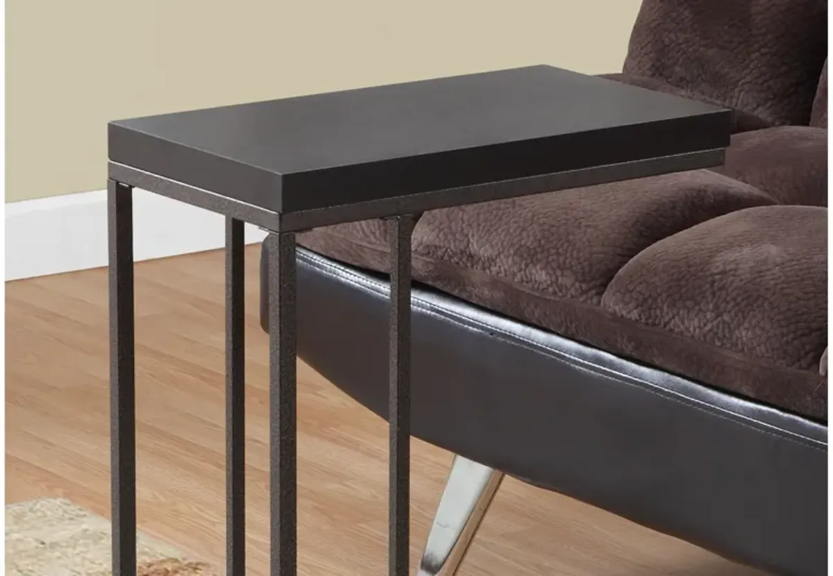 Monarch Specialties I 3088 - Espresso C-Shaped Table