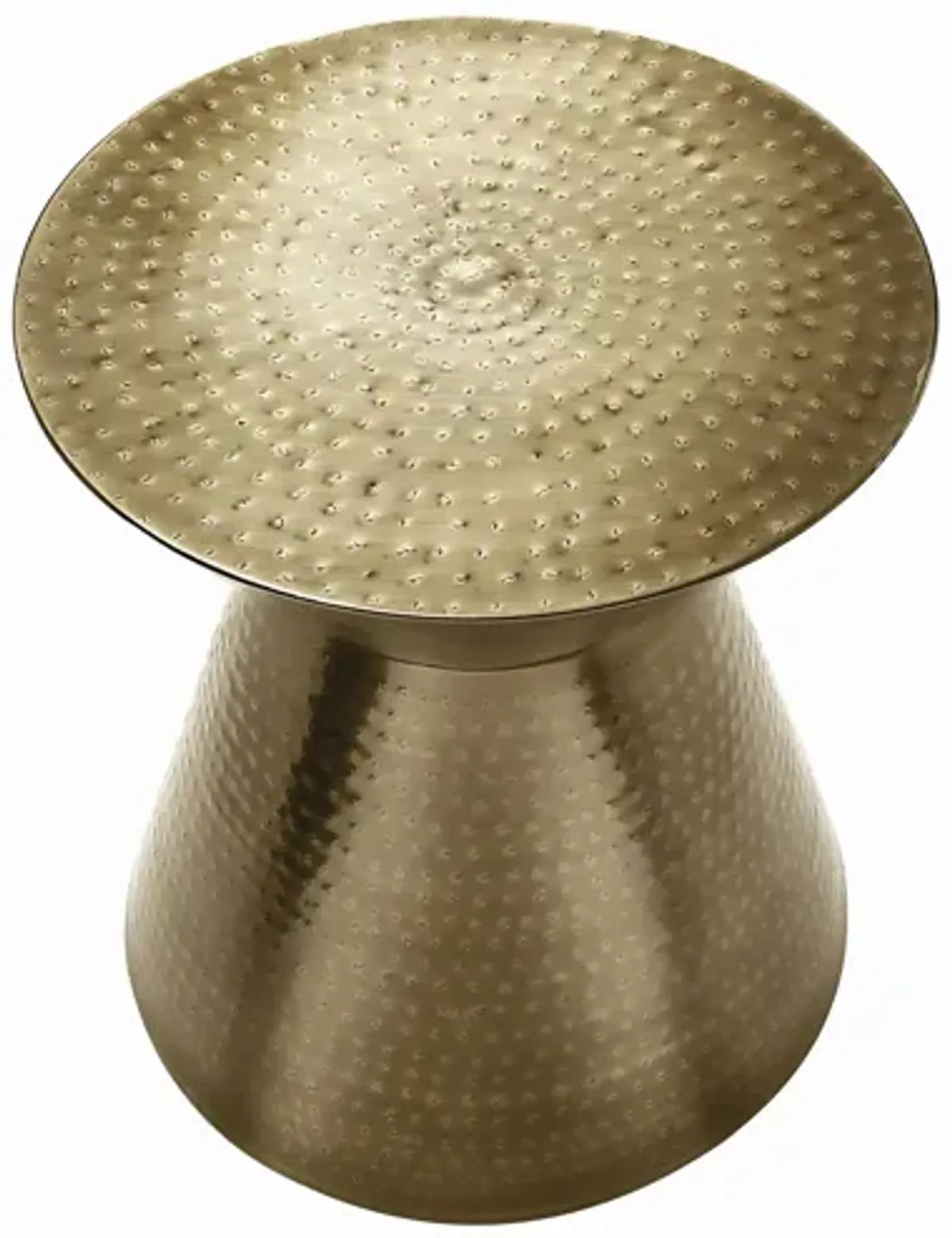 Monarch Specialties I 3927 - Gold Drum Table