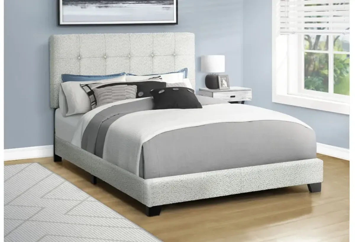 Monarch Specialties I 5801F - Full Size Upholstered Bed Frame