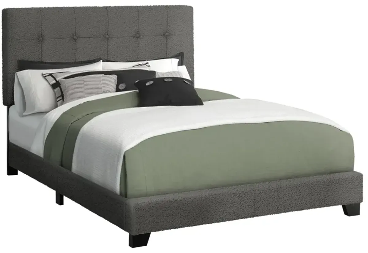 Monarch Specialties I 5803F - Full Size Upholstered Bed Frame