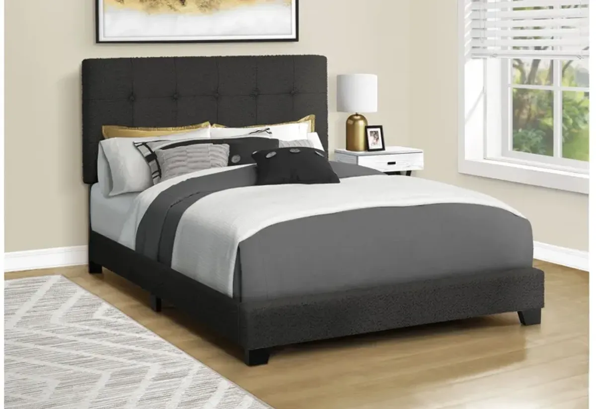 Monarch Specialties I 5805F - Full Size Upholstered Bed Frame