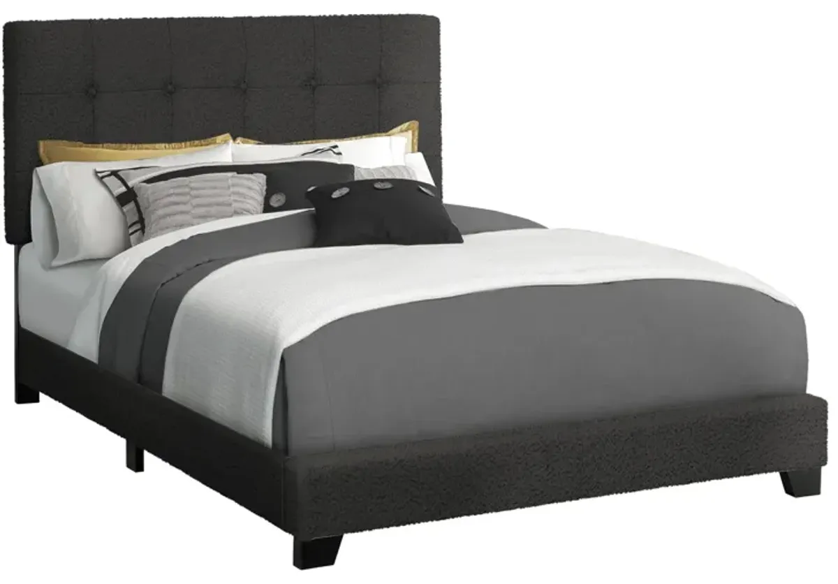 Monarch Specialties I 5805F - Full Size Upholstered Bed Frame