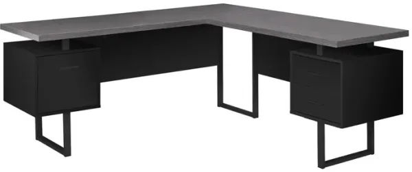 Monarch Specialties I 7432 - 70" L-Shaped Computer Desk