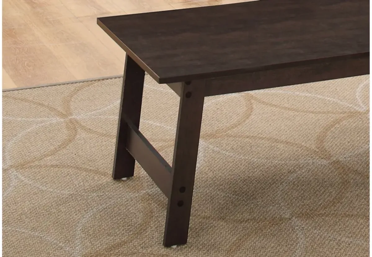 Monarch Specialties I 7930P - Three Piece Espresso Table Set