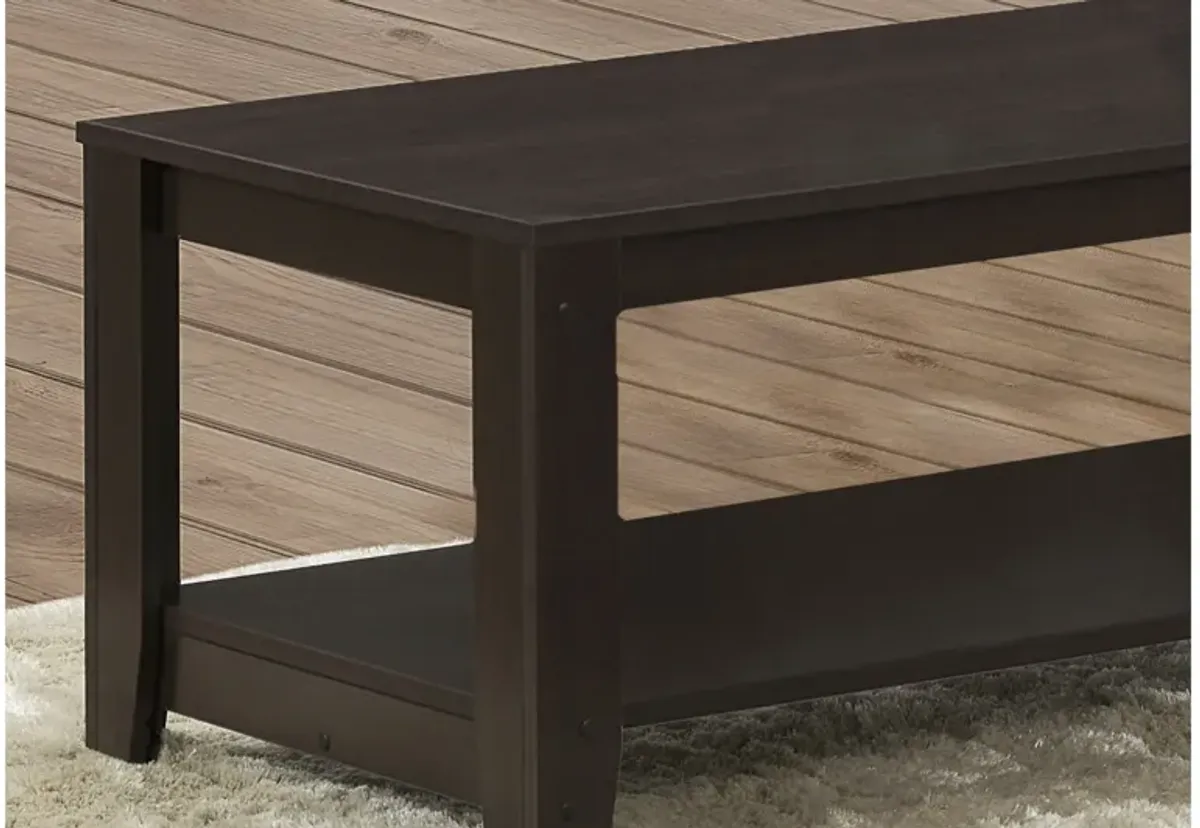 Monarch Specialties I 7990P - Three Piece Brown Table Set