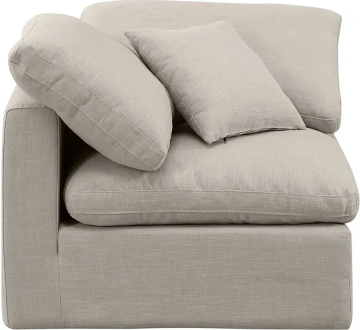 Indulge Linen Beige Corner Chair
